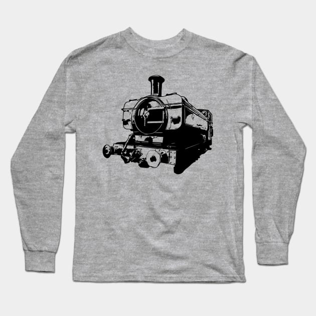 Vintage 0-6-0 GWR 5700 Class Heritage Steam Train Long Sleeve T-Shirt by tribbledesign